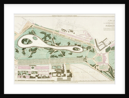 Plan of St James's Park, Westminster, London by Anonymous