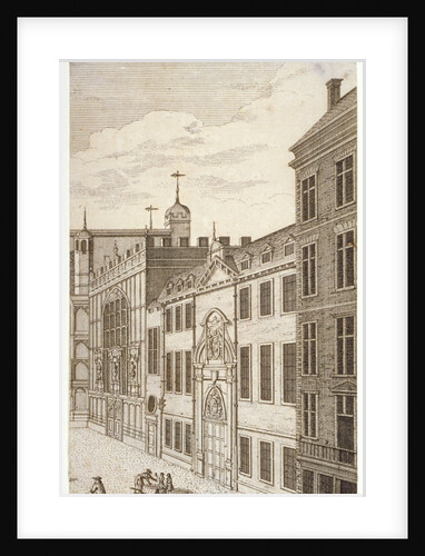 Guildhall Chapel and Blackwell Hall, City of London by Anonymous