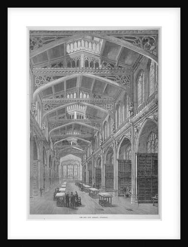 Interior view of Guildhall Library, City of London by Anonymous