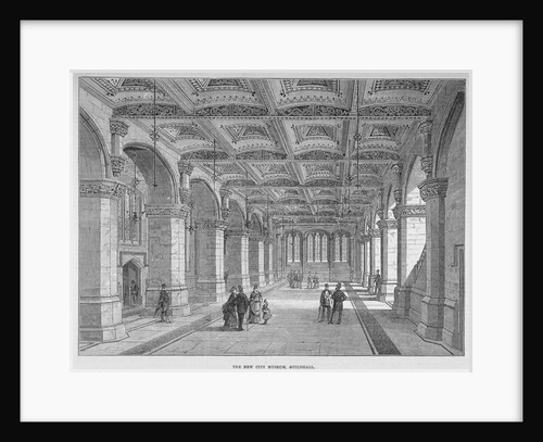 Interior view of the Guildhall Museum, City of London by Anonymous
