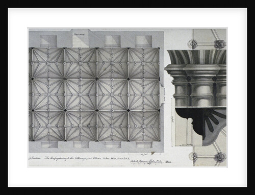 Guildhall Crypt, City of London by Robert Blemmell Schnebbelie