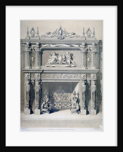 Fireplace in Ironmongers' Hall, Fenchurch Street, City of London by Day & Son