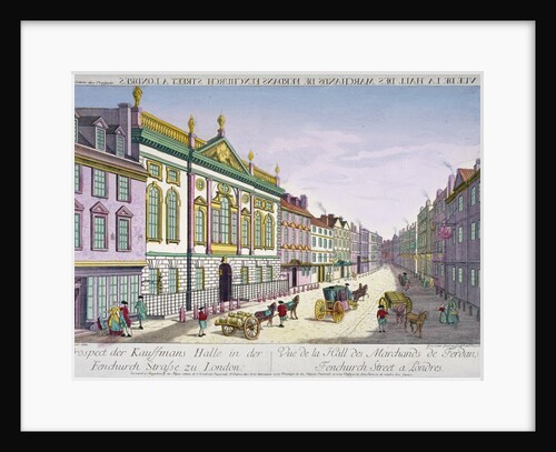 The new Ironmongers' Hall in Fenchurch Street, City of London by George Godofroid Winkler