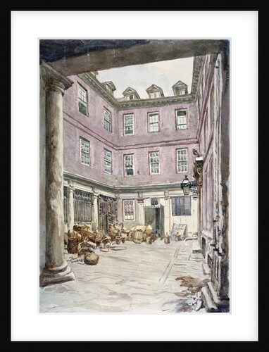View of the courtyard of no 102 Leadenhall Street, City of London by John Phillipps Emslie