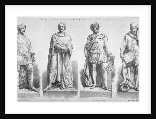 Statues on Holborn Viaduct, City of London by Anonymous