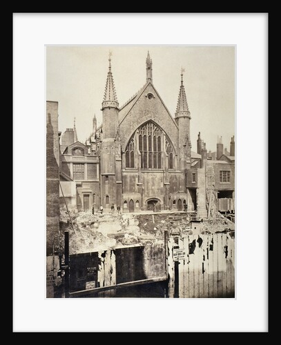 The east end of the Guildhall, from Basinghall Street, City of London by Anonymous
