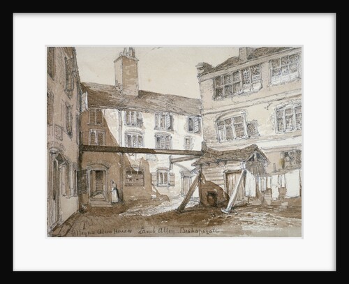 Alleyn's Almshouses, Gingerbread Court, Lamb Alley, City of London by Thomas Colman Dibdin