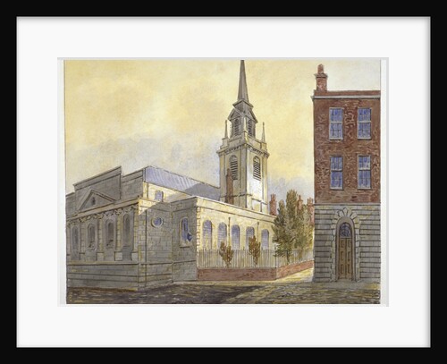 Church of St Lawrence Jewry from Guildhall Yard, City of London by William Pearson