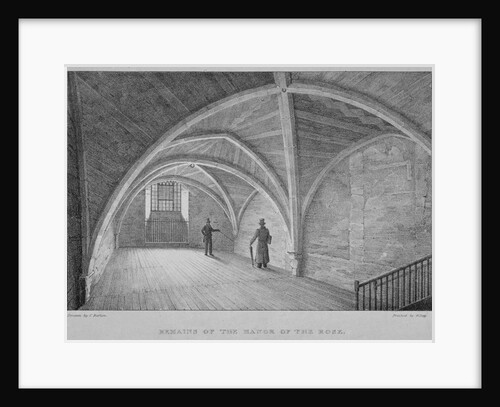 Remains of the Manor of the Rose, Laurence Pountney Hill, City of London by William Day