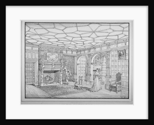 Interior view of first floor room of no 47 Lime Street, City of London by George H Birch