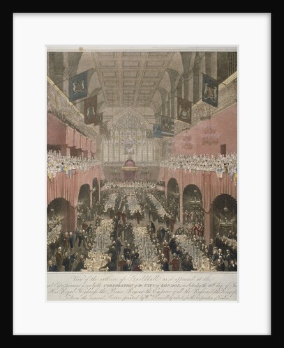 Banquet at the Guildhall, City of London, 1814 (1815) by Anonymous