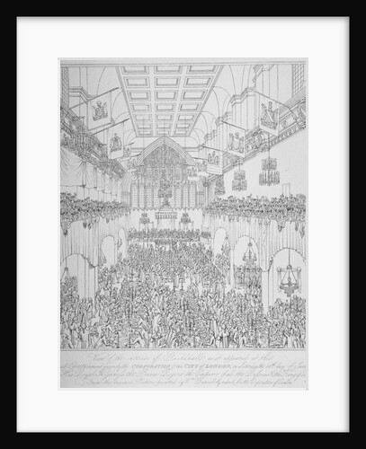 Banquet at the Guildhall, City of London, 1814 (1815) by Anonymous