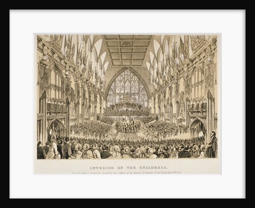 Interior of the Guildhall, City of London by Anonymous