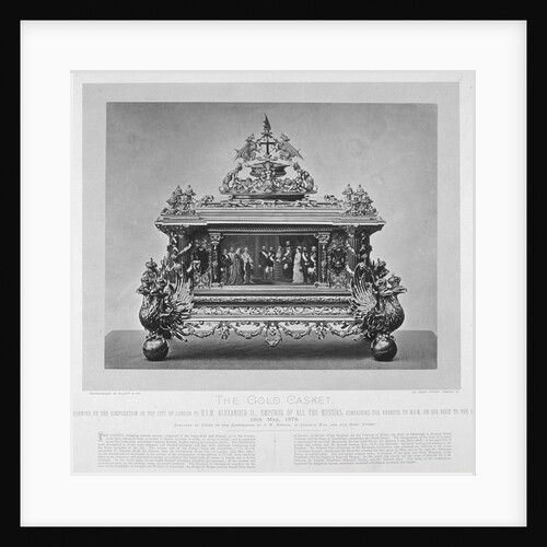 Gold casket presented by the Corporation of London to Tsar Alexander II of Russia by Nick Elliott