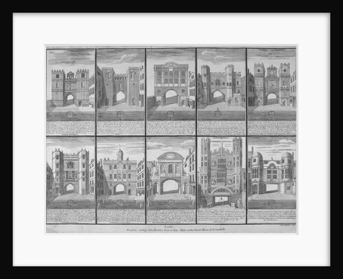 Ten gateways in the City of London and the City of Westminster by Sutton Nicholls