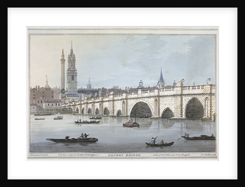 Old London Bridge by Joseph Constantine Stadler