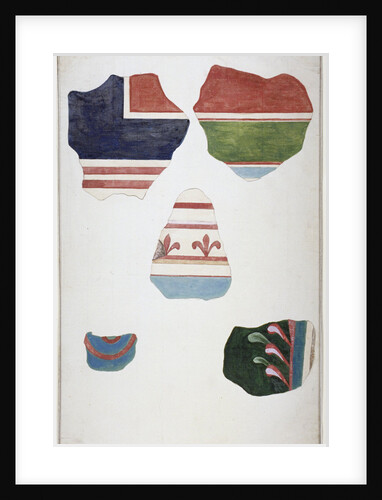 Fragments of Roman stucco, found in Lombard Street, City of London, in 1785 by Anonymous