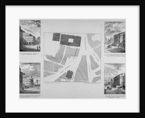 Plan of proposals for King William Street, City of London by Blades