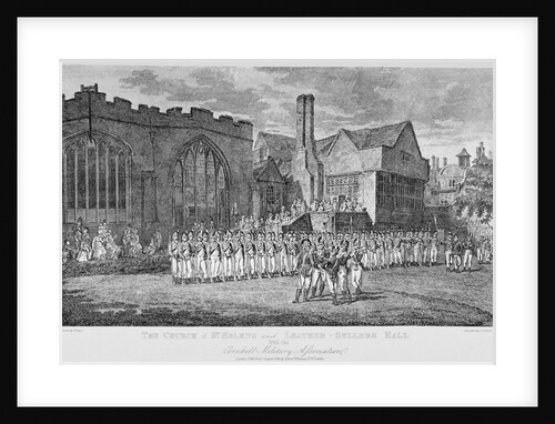 Leathersellers' Hall, and the Church of St Helen, Bishopsgate, City of London by Anonymous