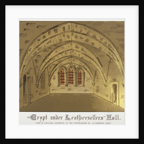 Crypt under Leathersellers' Hall, Little St Helen's, City of London by Anonymous