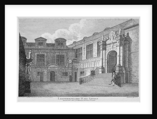 View of the courtyard, Leathersellers' Hall, City of London by James Peller Malcolm