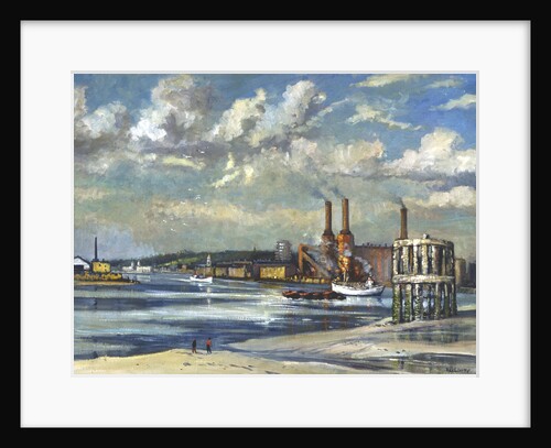 Low tide, Deptford by RCD Lowry
