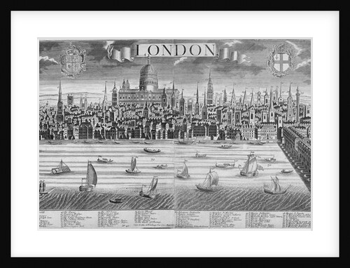 The City of London and the River Thames by Anonymous