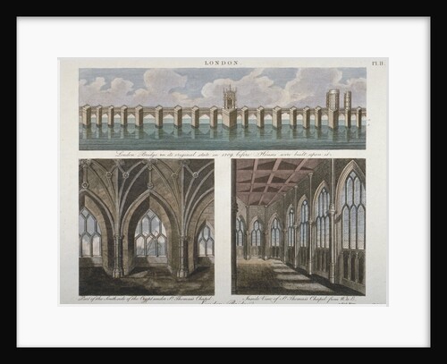 Views of the old London Bridge by John Pass