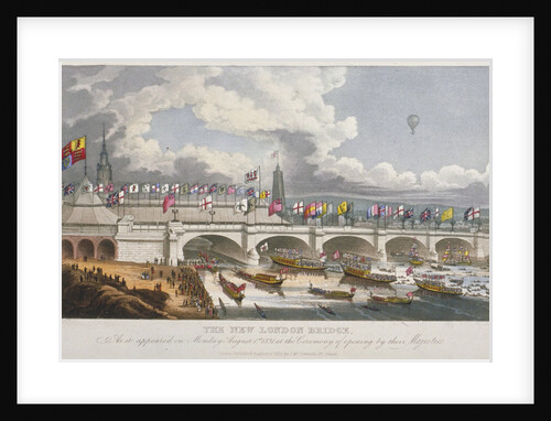 Opening ceremony of the new London Bridge by Anonymous