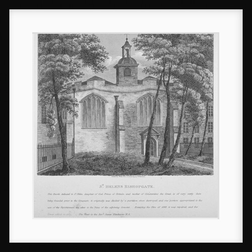 Church of St Helen, Bishopsgate, City of London by White