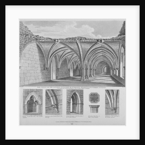 St Helen's crypt, Bishopsgate, City of London by William Wise