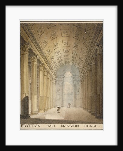 Interior view of the Egyptian Hall, Mansion House, City of London by Charles Wild