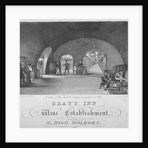Gray's Inn Wine Establishment, High Holborn, London by William Johnstone White