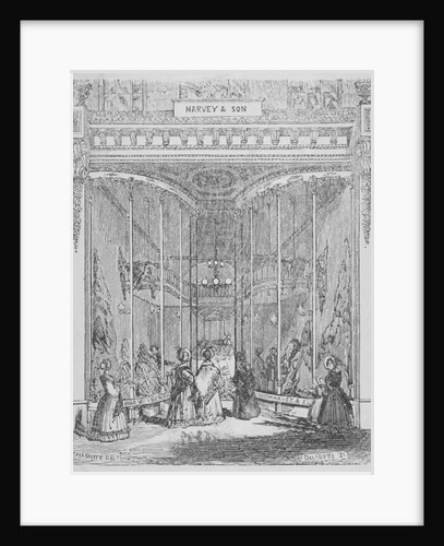 The premises of Harvey and Son at no 9 Ludgate Hill, Ludgate Hill, City of London by William Alfred Delamotte