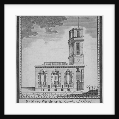 Church of St Mary Woolnoth from the north, City of London by Anonymous