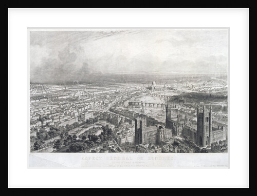 Aerial view of London by A Appert