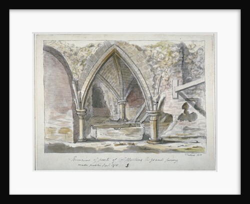 Remains of the Church of St Martin's le Grand, City of London by Thomas Prattent