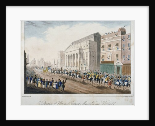 Procession passing Mansion House, City of London by E Sexton