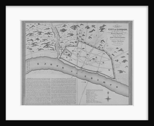 Map of London during the Saxon period by Anonymous