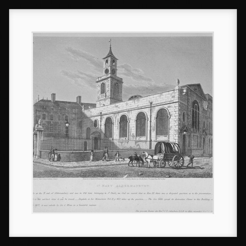 Church of St Mary Aldermanbury, City of London by Joseph Skelton