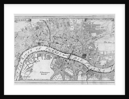 Map of London by Augustae Vindelicorum