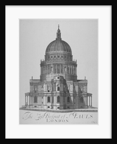 East view of St Paul's Cathedral, City of London by Anonymous