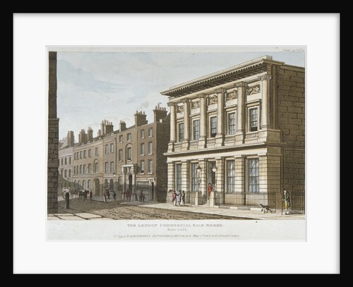 The London Commercial Sale Rooms and Mincing Lane, City of London by Anonymous