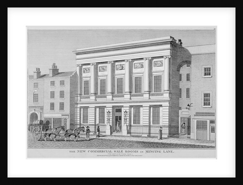The London Commercial Sale Rooms and Mincing Lane, City of London by Anonymous