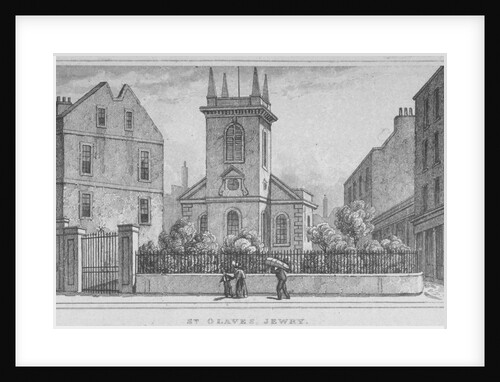 Church of St Olave Jewry, from Ironmonger Lane, City of London by Anonymous