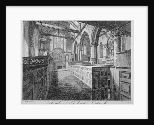 Interior of the Church of St Martin Outwich, City of London by Barrett