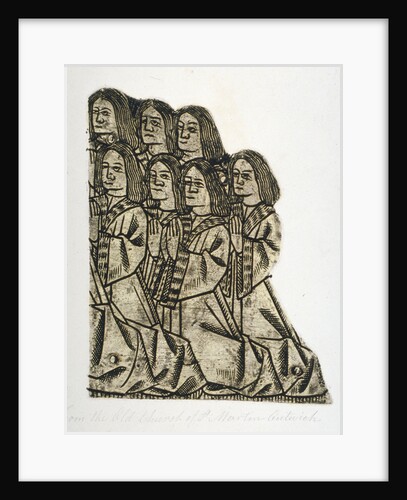 Memorial brass in the Church of St Martin Outwich, City of London by Anonymous