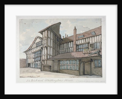 Sir Richard Whittington's House, Milton Street, City of London by Samuel Ireland