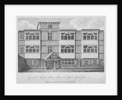 House of George Monck, Duke of Albermarle in Grub Street, now Milton Street, City of London by A Birrell
