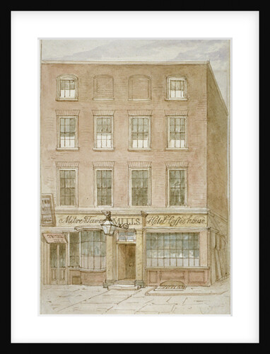 The Mitre Tavern, coffee house and hotel on Mitre Court, Fleet Street, City of London by James Findlay